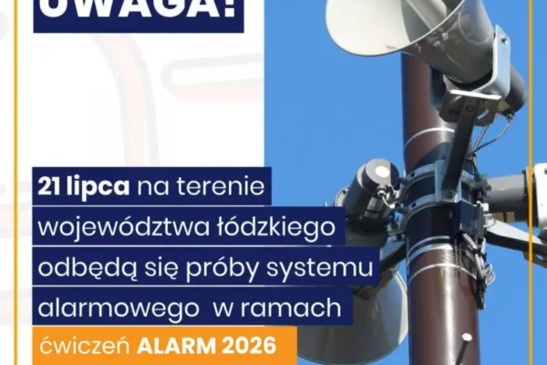 Ćwiczenia systemu ostrzegania i alarmowania „ALARM 2026” na terenie kraju