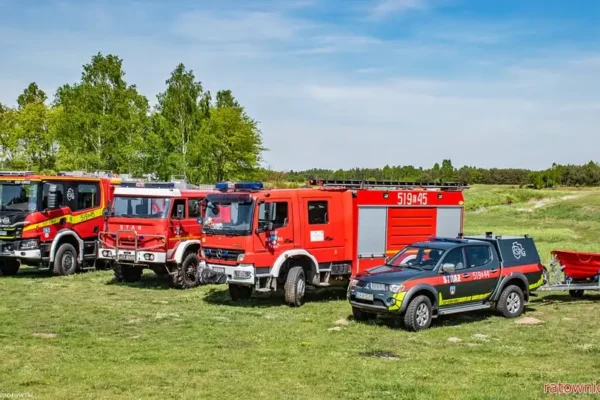 OSP Gidle wspiera akcję „Strażacy pedałują dla Kazika” – rowerowa zbiórka na pomoc choremu chłopcu