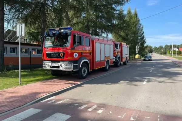 Pożar ścierniska w Pytowicach – strażacy z Kamieńska i Gomunic ugasili ogień