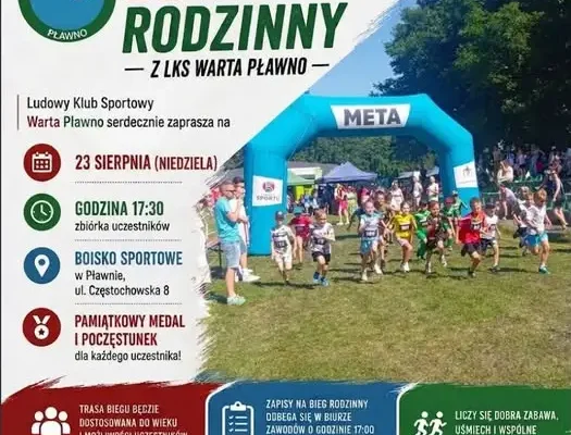 Bieg Rodzinny w Pławnie – sportowa niedziela dla każdego