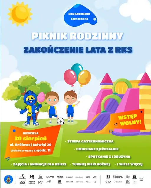 Piknik Rodzinny na zakończenie lata z RKS Radomsko – 30 sierpnia
