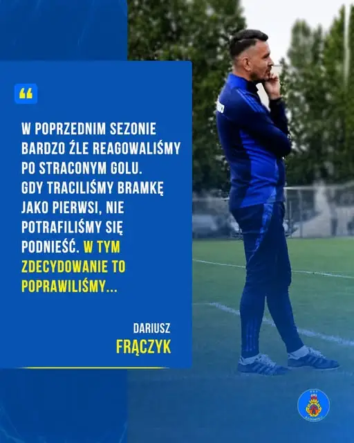 Trener Dariusz Frączyk podsumowuje udany start sezonu: komplet punktów i 16 goli