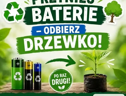 Akcja ekologiczna podczas dożynek w Ładzicach: przynieś baterie i odbierz drzewko