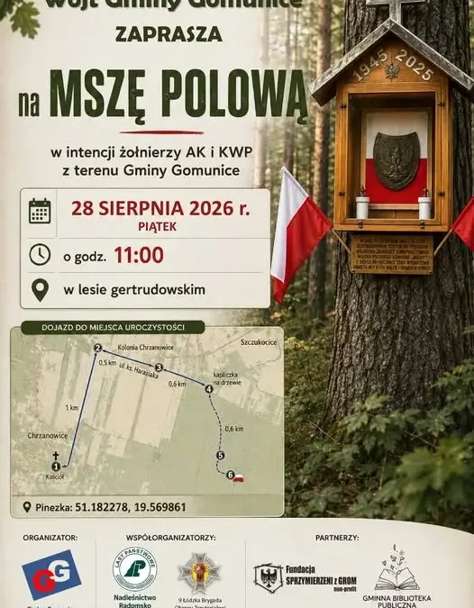 Msza polowa w Chrzanowicach – 29 sierpnia, godz. 11:00