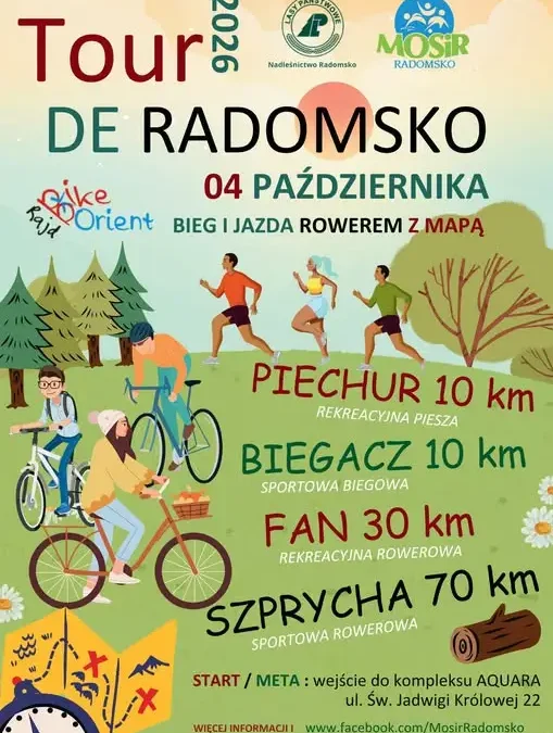 Tour de Radomsko 2026 – rajd na orientację z trasami dla każdego