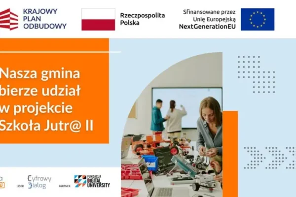 Gmina Wielgomłyny unowocześnia szkoły dzięki grantowi z KPO