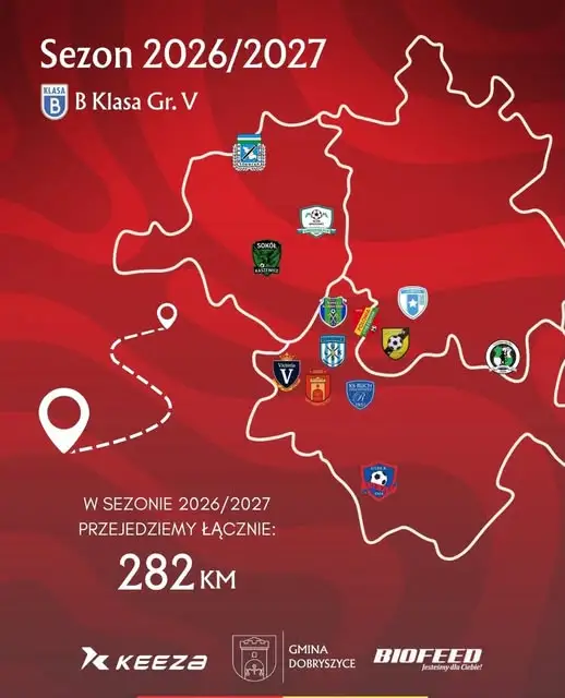 LKS Dobryszyce rozpoczyna sezon 2026/2027 – przed zawodnikami 282 km ligowych zmagań