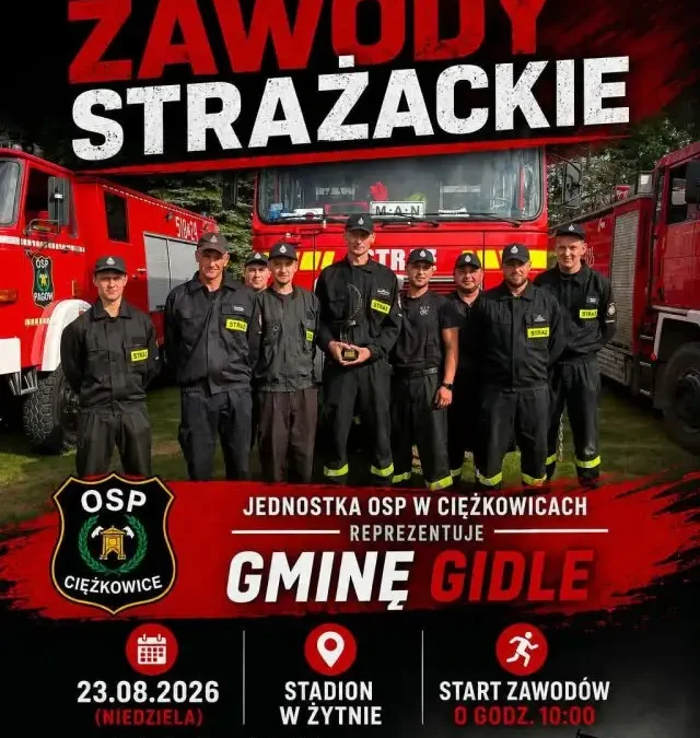 OSP Ciężkowice powalczy na zawodach powiatowych w Żytnie
