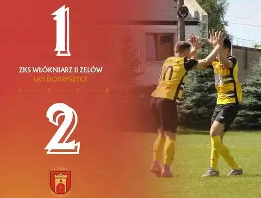 LKS Dobryszyce wygrywa pierwszy mecz sezonu z Włókniarzem II Zelów