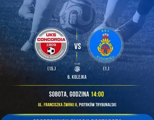 IV liga: Radomsko zagra w sobotę z Concordią Piotrków