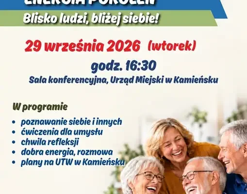 Energia Pokoleń – spotkanie integracyjne dla seniorów z Kamieńska