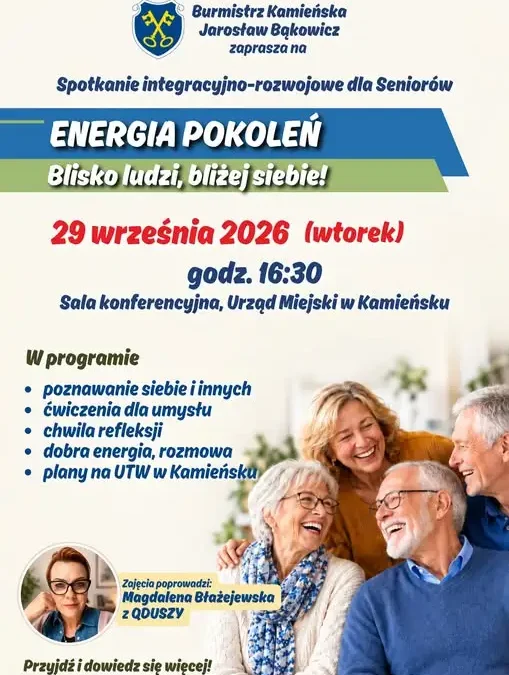 Energia Pokoleń – spotkanie integracyjne dla seniorów z Kamieńska