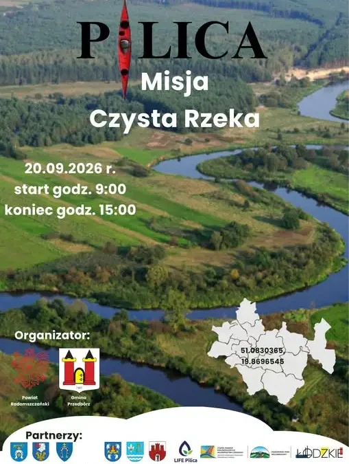 Pilica – Misja Czysta Rzeka: 20 września wspólne sprzątanie rzeki w Przedborzu