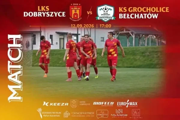 KS Grocholice Bełchatów zagra w sobotę na boisku w Czyżowie
