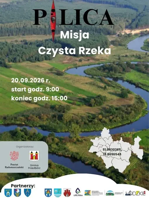 Pilica – Misja Czysta Rzeka: sprzątanie rzeki kajakami już 20 września