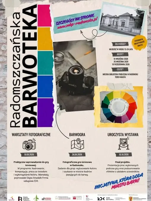 „Radomszczańska Barwoteka” – fotografia, kreatywność i młodzież w akcji