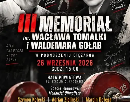 III Memoriał Wacława Tomalki i Waldemara Gołąb w Radomsku – sportowe święto już 26 września
