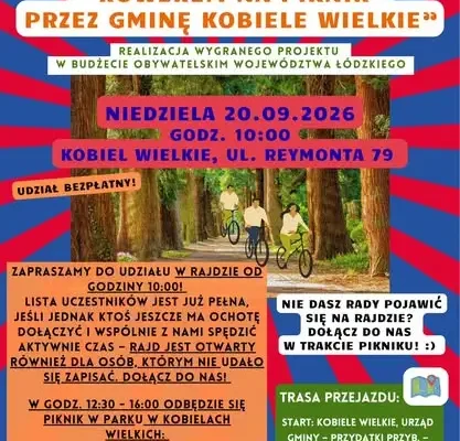Weekend pełen wrażeń w Gminie Kobiele Wielkie – kino, turniej i rajd rowerowy