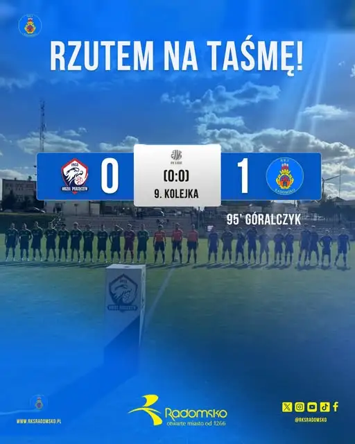 RKS Radomsko wygrywa w Parzęczewie po golu w 95. minucie