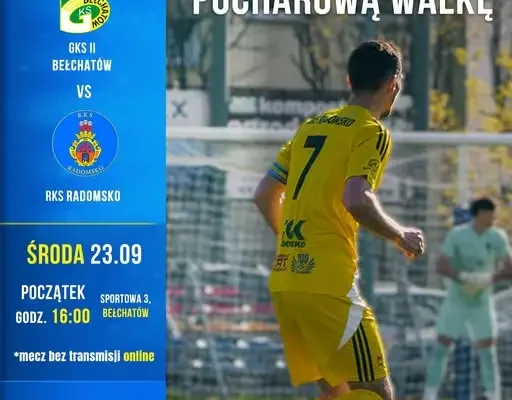 RKS Radomsko walczy o ćwierćfinał Pucharu Polski. Dziś mecz z GKS II Bełchatów