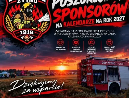 OSP KSRG Żytno szuka sponsorów kalendarza na 2027 rok