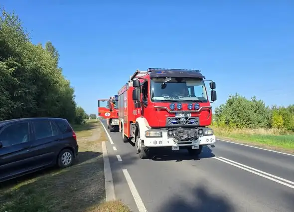 Fałszywy alarm na DW484 w Ozga – interweniowały służby