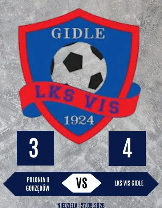Remontada Gidel! Z 1:3 na 4:3 w Gorzędowie
