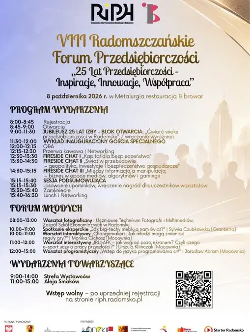 VIII Radomszczańskie Forum Przedsiębiorczości – jubileusz 25-lecia RIPH
