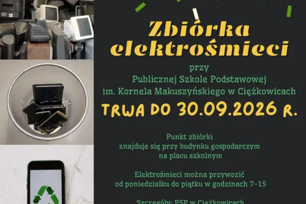 Ciężkowice: szkoła prowadzi zbiórkę elektrośmieci. Masz czas do końca września