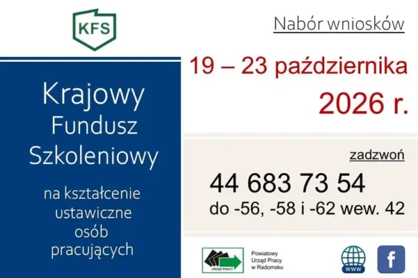 Radomsko: ostatnie wolne środki KFS na kształcenie pracujących