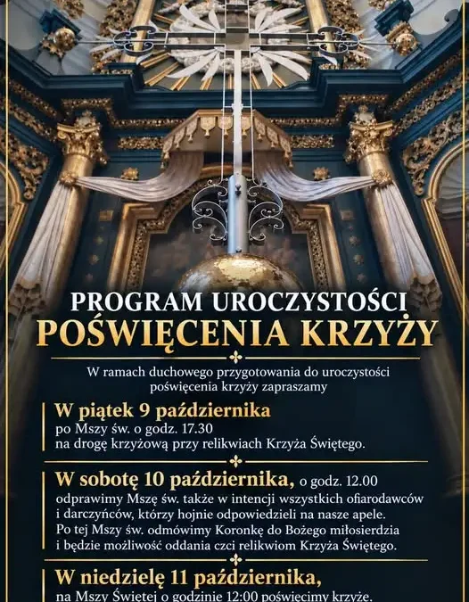 Gidle: nowe krzyże na wieżach bazyliki zostaną poświęcone