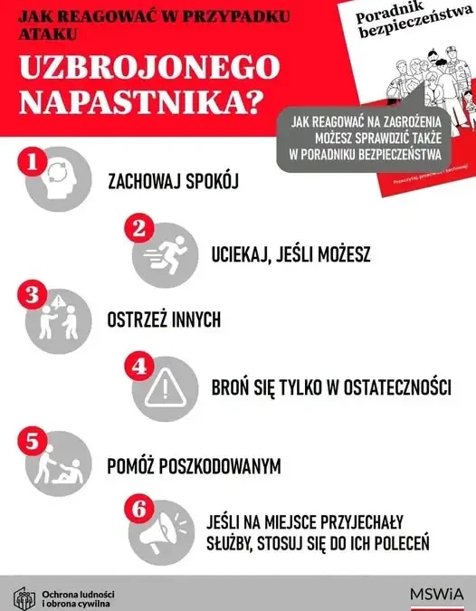Zasada 4U – jak zachować się w sytuacji ataku? Instrukcja od strażaków z Kamieńska