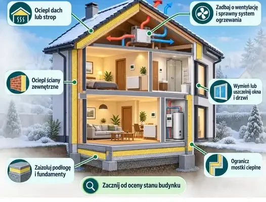 Termomodernizacja: jak skutecznie ograniczyć straty ciepła w domu?
