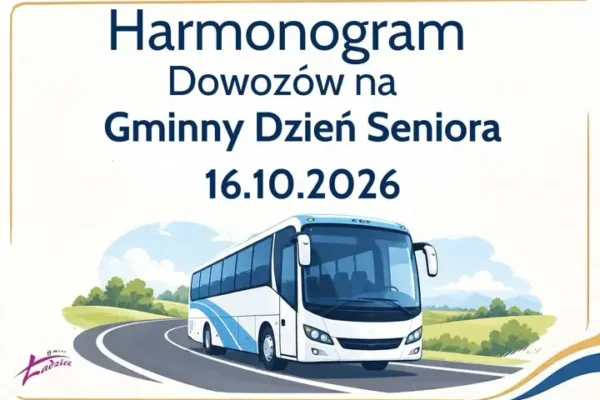 Gminny Dzień Seniora w Ładzicach – harmonogram dowozów i odwozów