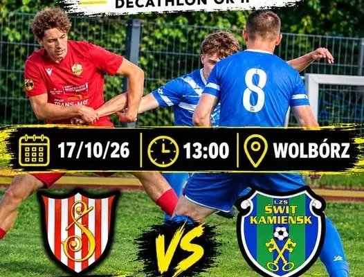 Świt Kamieńsk zagra w Wolborzu ze Szczerbcem. Sobotni mecz o ligowe punkty