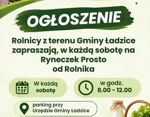 Ryneczek „Prosto od Rolnika” w gminie Ładzice – świeże produkty od lokalnych gospodarstw