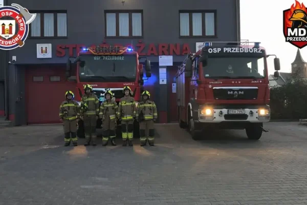 Hołd dla strażaków z Niska – społeczność Przedborza oddała cześć poległym w akcji