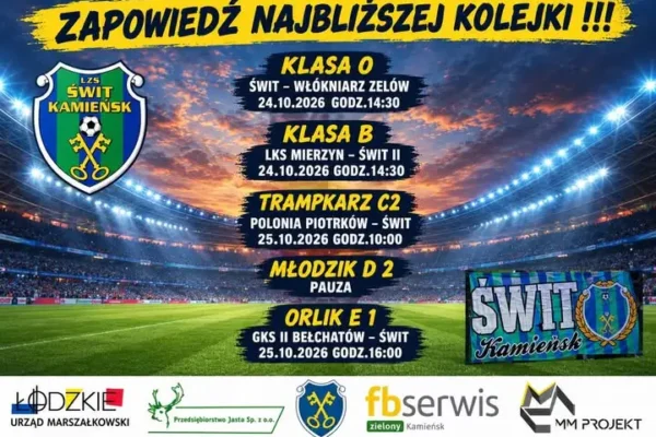 Świt Kamieńsk przed piłkarskim weekendem – dwa mecze w dwa dni