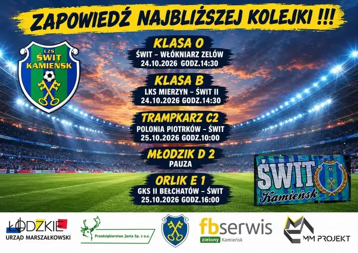 Świt Kamieńsk przed piłkarskim weekendem – dwa mecze w dwa dni