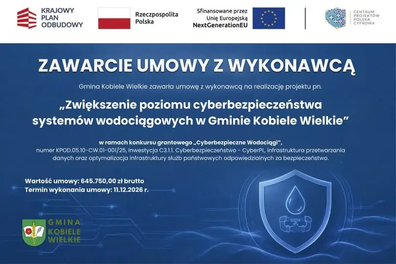 Gmina Kobiele Wielkie inwestuje w cyberbezpieczeństwo wodociągów