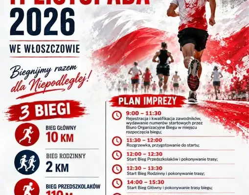 XIV Bieg Niepodległości we Włoszczowie – zapisy trwają
